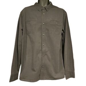 Levi’s Dark Gray Dress Button Up Down Shirt Men’s XL